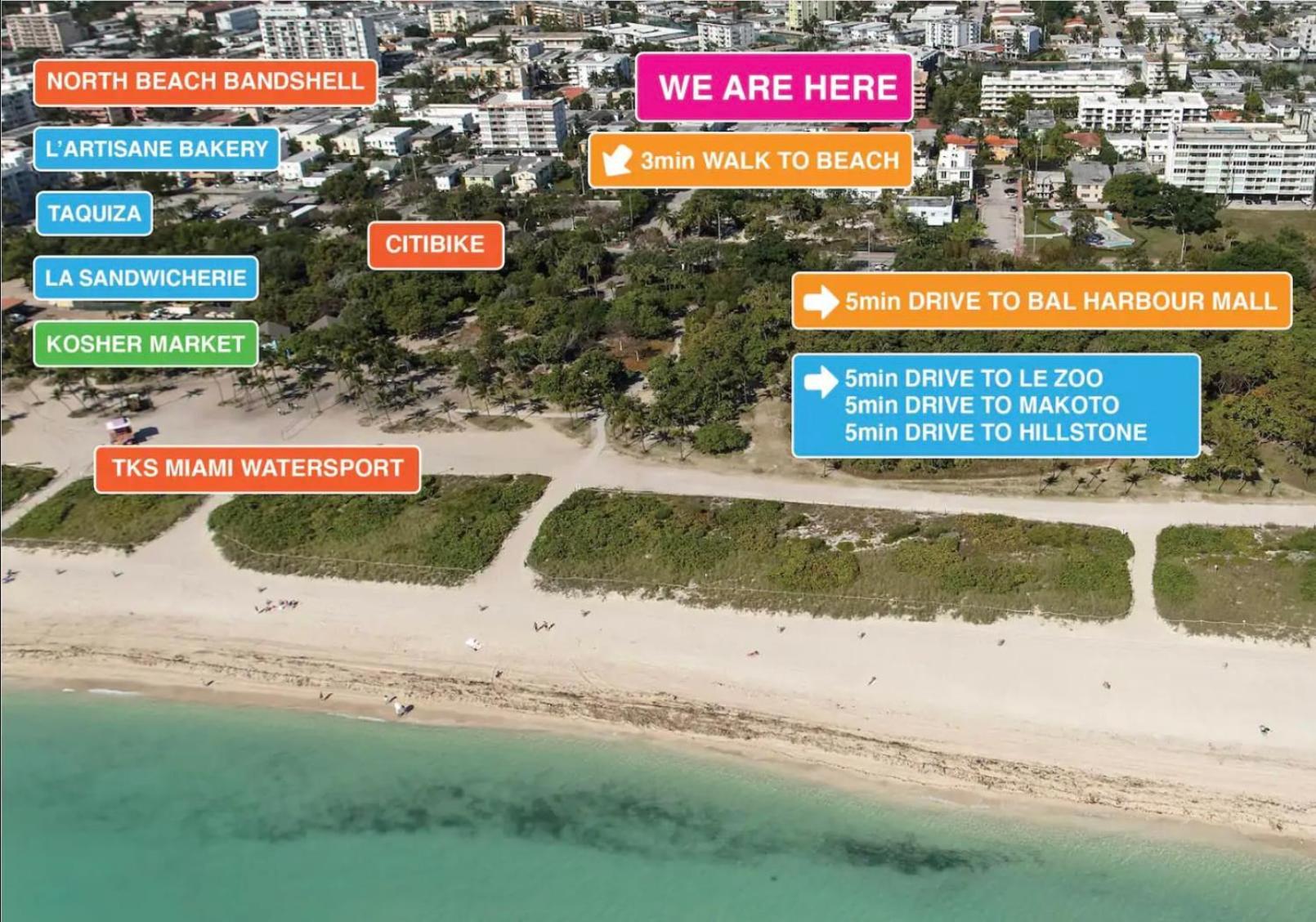 North Beach Steps To Sea Miami Apartment With Free Parking Family And Pet Friendly Miami Beach Exterior photo